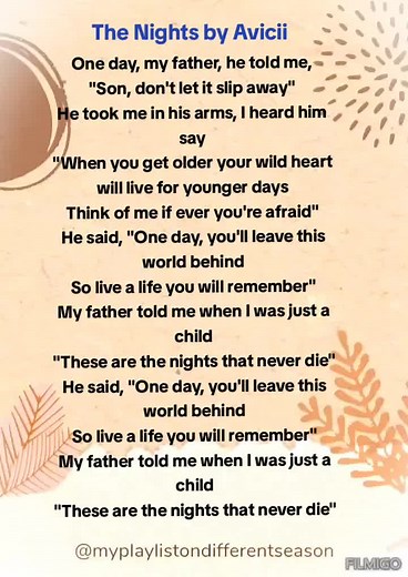 The Nights by Avicii - Lyrics and Meaning