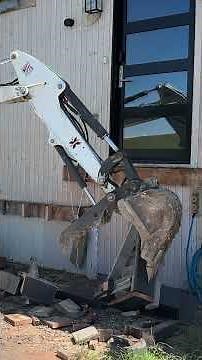 Taking apart the old to make room to connect the home addition #demolition #diy #addition