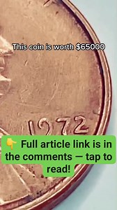 4.4K views · 52 reactions |  A 1972 penny just sold for over $65,000 — and yours could be worth the same! Most people ignore this year, but one rare error makes these pennies incredibly valuable. Check your change NOW — you might be holding a hidden jackpot. 滋  Full guide in the comments! | Thomas Tho | Facebook
