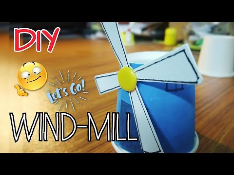 HOW TO MAKE WINDMILLS //EASY PAPER CUP PROJECT // DRAWSOME AWESOME