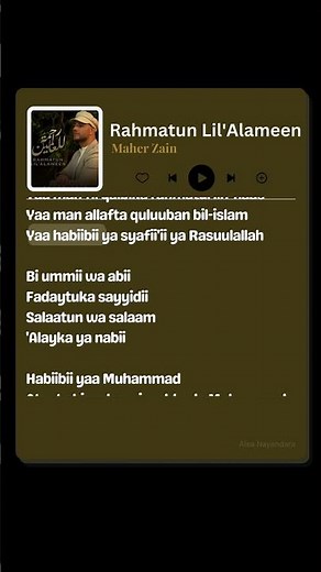 Lirik Lagu | Rahmatun Lil'Alameen - Maher Zain #liriklagu