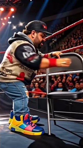 wwe tables and ladders match for the wwe championship #ai #wwe