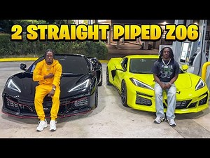 2 Straight-Piped C8 Corvette Z06 Terrorize Miami Streets at 3AM | Insane Exhaust Sounds