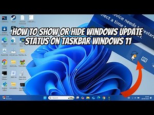 How to Show or Hide Windows Update Status on Taskbar Windows 11