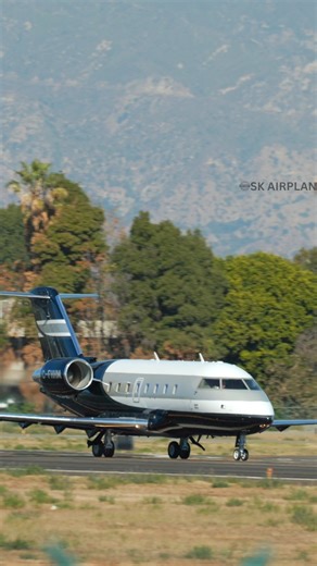 Bombardier Challenger 604 | C-FHHM | Takeoff from Van Nuys Airport #planespotting #BusinessJet #privatejet #bizjet #bombardier | SK Airplanes