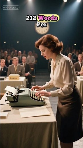 The Typing Demon of the 80s — Barbara Blackburn. #shortvideo #facts