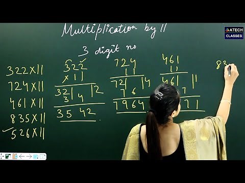 Multiply by 11 | How to multiply by 11 quickly | Multiplication Shortcut tricks