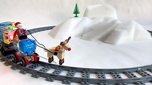 Build a Rudolph & Santa train with this LEGO MOC [my own creation]. https://circuitcubes.com/blogs/builds/rudolph-santa | Circuit Cubes | Facebook
