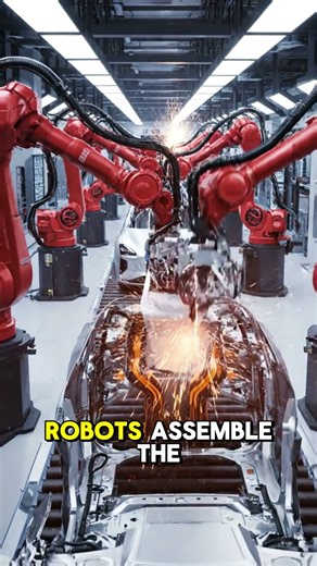 How Electric Cars Are Made ⚡ Inside a $1B EV Factory #factorytour #electriccar #evcar #shorts