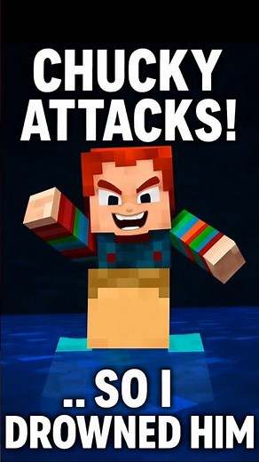 DROWNING CHUNKY in MINECRAFT Horror Mods😠#shorts #minecraft