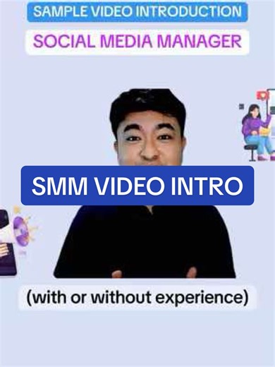 Social Media Manager Sample Video Introduction | Showcase Your Skills & Tools (No Experience Needed!) Hi there! Are you ready to see a powerful example of a self-introduction for a Social Media Manager? Whether you’re starting your journey or refining your pitch, this video is here to inspire and guide you. 💻✨ In this video, I’ll share: ✅ A professional yet relatable self-introduction ✅ The skills I bring to the table as a Social Media Manager ✅ The tools and software I’ve mastered to support s