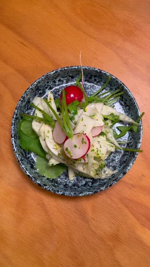 Refreshing Fennel Radish Salad with Lemon Dressing