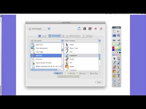 Customizing your toolbar in ActivInspire