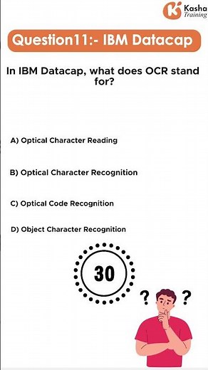 IBM Datacap Certification Question | What does OCR stand for in Datacap?