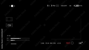 Technology camera vewfinder HUD data display.PNG Alpha.Camcorder HUD frame.Control panel HUD technological infographic.