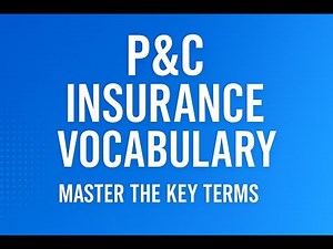 Property and Casualty Insurance Domain Vocabulary| Vijay S Shukla | qbi.in