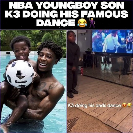 NBA YoungBoy Son K3 Doing His Famous Dance 😂🕺