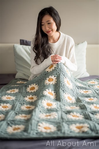 Cozy Days Daisy Blanket Crochet Pattern - Etsy