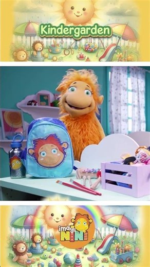 Watch Nini Get Ready for Kindergarten! 🎒✨ #nini #kindergarten #cartooncandy