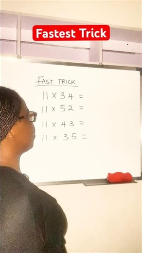 Multiply like a Pro, two digit multiplication by 11. ##mathshorts #mathstricks #globalreach