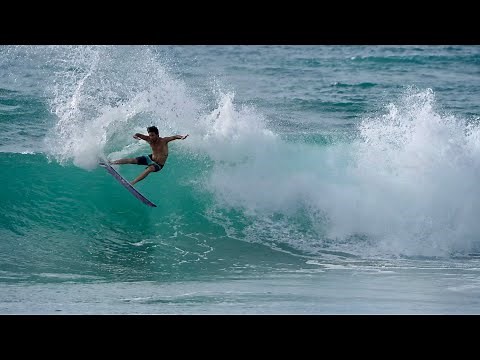 Mason & Coco Ho Surfing Around Home