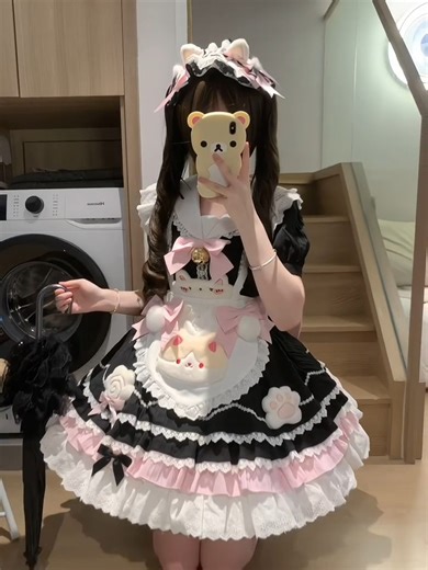 Devil Inspired on Instagram: "🐱 Sweet Lolita Kitty Dream, in Multiple Color! 🎀 This adorable kitty-themed sailor collar maid dress comes in 5 colors, complete with a heart apron for peak sweetness. 💕 Pair it with the pink / green big bow train, sweet bows & pompoms mini hat (5 colors), or the plush kitty ears bowknot hairband (5 colors) to build your perfect kawaii fantasy. ❤️ All are available on https://www.devilinspired.com/for-you 🌸Soft, playful, and irresistibly cute. 🛍️ Shop now and m