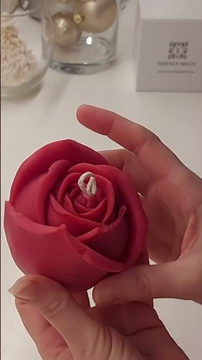 DIY Valentine Rose Candle 🌹❤️ | Romantic Candle Making Tutorial