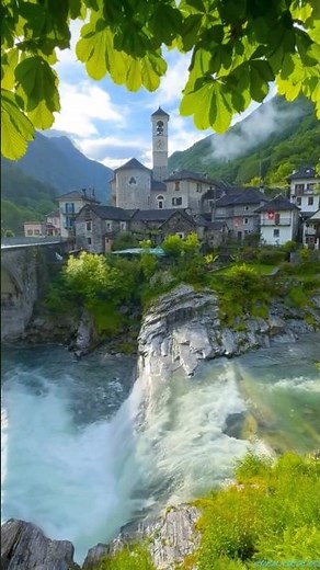 Top Beautiful Places in Switzerland 🇨🇭 | Hidden Village with Waterfall & Mountain Views#travel#relax
