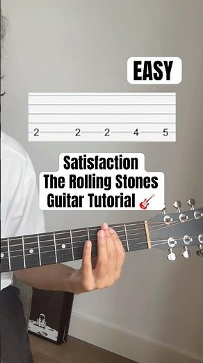 How To Play I Can't Get No Satisfaction - The Rolling Stones on Guitar FAST 🎸 #shorts