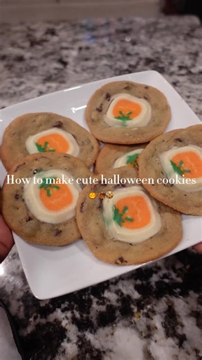 I love baking these cookies 🍪 🎃 #baking #fallbaking #fall #cookies #fyp