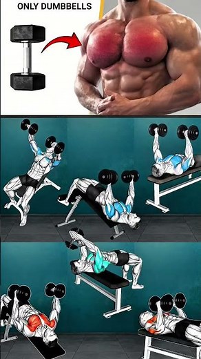 Home Chest Workout ( 6 dumbbell exercises )