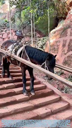Trusting the Hoof: How a Horse Navigates a Steel Load Down the Mountain