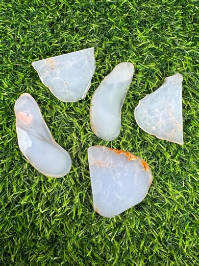Blue Chalcedony From Turkey Lapidary Pieces - Etsy