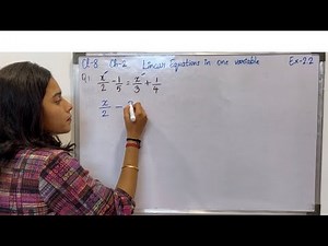 Class 8 Maths | Ex.2.2 Q-1 Solution | Chapter 2 Linear Equations in One Variable | New NCERT 2025