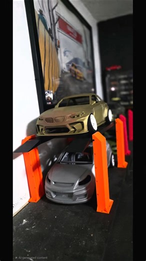 RC drift car scale 1:10 Adam LZ Big block. #3dprinted #drift #cars #r34 #bmw