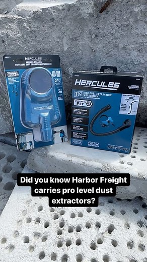 45K views · 624 reactions | Say goodbye to dust! The Hercules Hammer Drilling Universal Dust Collection Attachment for rotary hammers or hammer drills...and 1-1/8” Hex Dust Extraction Attachment for Breaker Hammers BOTH help keep your work area clean. Watch how easy they are to use! #breakerhammer #dustextraction #Herculestools | Harbor Freight | Facebook