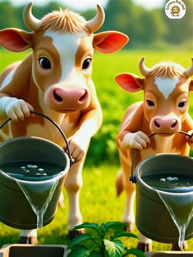 A cute story of a cow and a robber monkey | cow and calf farming 😭 #cow #ai #animals #shorts