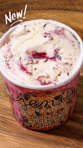 Cranberry Panettone with Chocolate Sprinkles. The classic Italian dessert made scoopable. | Jeni's Splendid Ice Creams