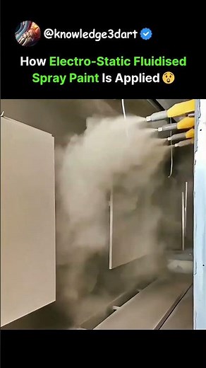 How Electro-Static Fluidized Spray Paint Is Applied 😲
