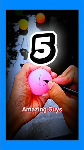 writing number in colorfull bals