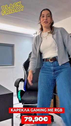 1M views · 667 reactions | Η Black Friday στο Kelepoyri.gr απογειώνει το gaming σου! ️ Απόκτησε Gaming Καρέκλες RGB με φωτισμό LED  μόνο 79,90 €  Premium σχεδιασμός – εργονομία – αντοχή ⚡ Πρόλαβέ τα πριν εξαντληθούν! | Kelepoyri.gr | Facebook