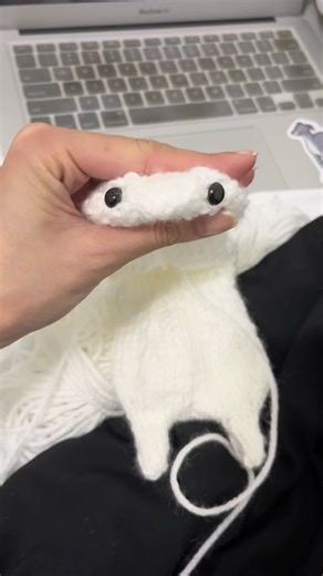 Hand-Knit White Ferret Transformation | DIY Knitting Tutorial