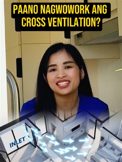 Paano nga ba nagwowork ang cross ventilation? Ang cross ventilation ay isang natural na paraan ng pagpapasok at pagpapalabas ng hangin sa loob ng bahay o building para lumamig at gumanda ang airflow nang hindi umaasa sa aircon o electric fan. 🌬️ Paano ito nagwo-work? Simple lang ang principle: May dalawang openings (hal. bintana o pinto) sa magkaibang side ng kwarto o bahay. Papasok ang hangin sa side na may mas malakas na hangin o mas malamig na pressure. Lalabas ang hangin sa kabilang opening