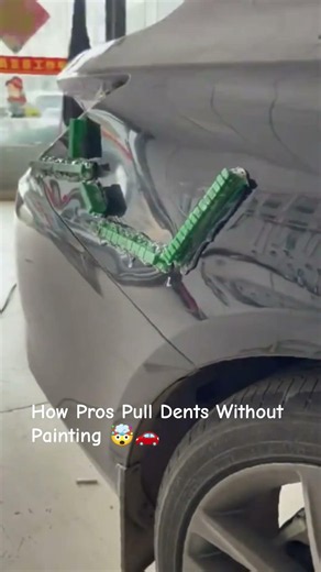How Pros Pull Dents Without Painting 🤯🚗
