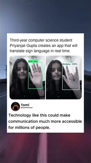 Technology making communication easier.