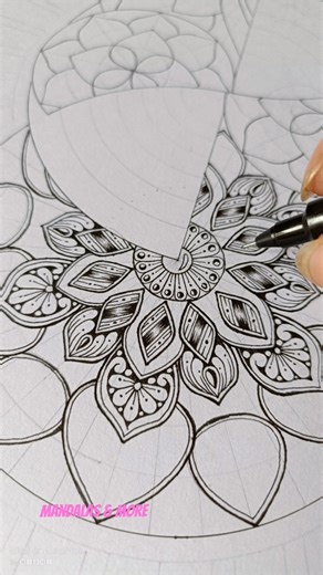 Mandala Patterns making ✨🔖#mandaladrawing #mandalapatterns #mandala #mandalapatternstutorials