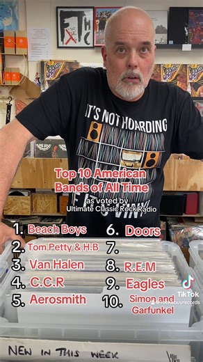Can Dad name the Top 10 American Bands of All Time? #recordstore #record #vinyl #albums #rightdad #top10 #challenge | Rocka-Buy Records - Oakham, Rutland
