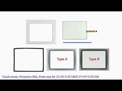 2711P-T15C10D2 2711P-T15C1D6 Front Case, Touch Screen, Protective film for PanelView Plus 1500
