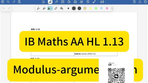 IB Maths AA HL 1.13 Complex numbers Modulus-argument form