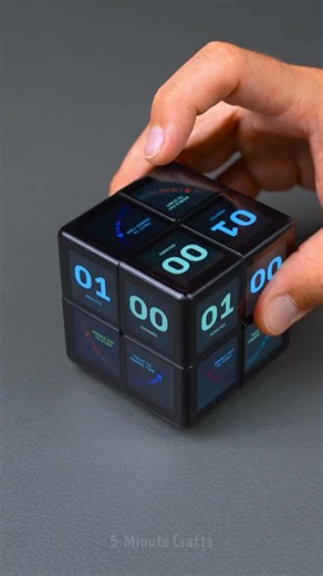 This WOW CUBE Timer is 🔥! Watch till the end! #wowcube | 5-Minute Crafts Men